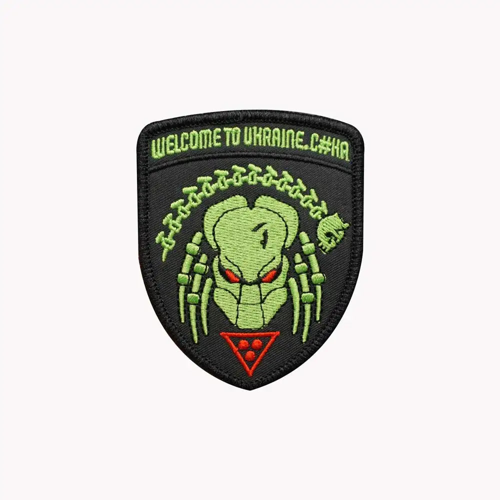 Welcome to Ukraine tactical military Embroidered Patch Iron-On Sewing Clothes Patches Applique