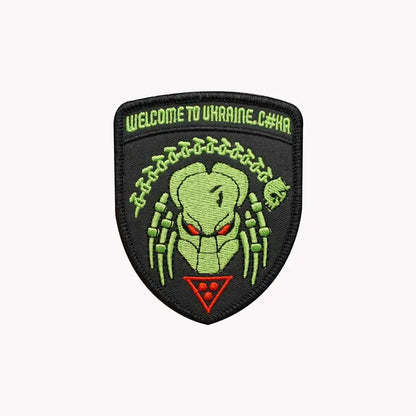 Welcome to Ukraine tactical military Embroidered Patch Iron-On Sewing Clothes Patches Applique