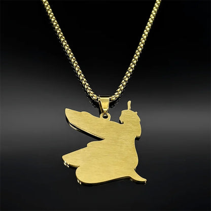 Women Men Stainless Steel Gold/Silver Color Egyptian Mystery Amulet Goddess of Life Necklace