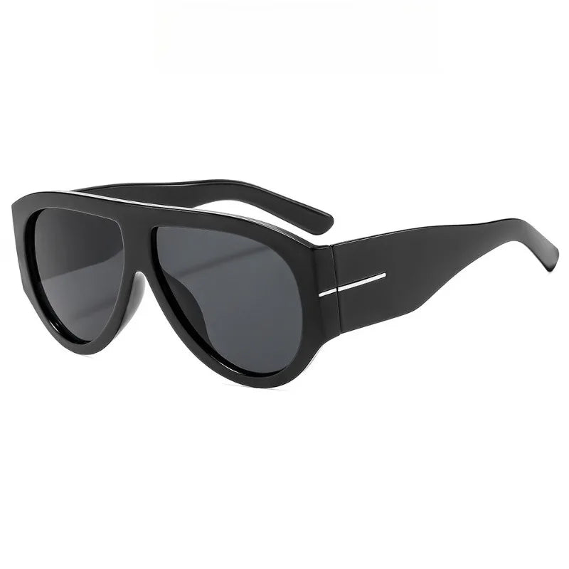 Y2K Women Men Vintage Fashion Designer Cat Eyes Oversized Sunglasses Glasses