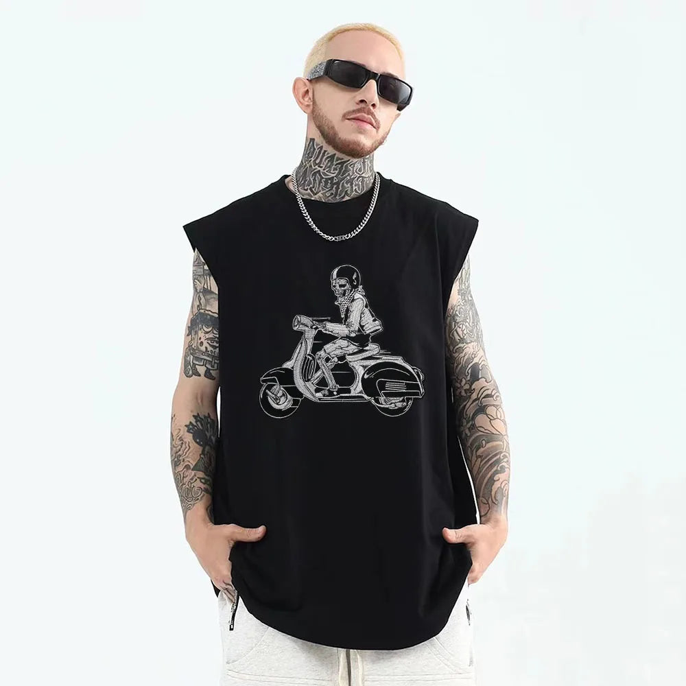Embroidery Patches Locomotive Skull Patch Appliques Iron on Patches Badge Clothes Sewing