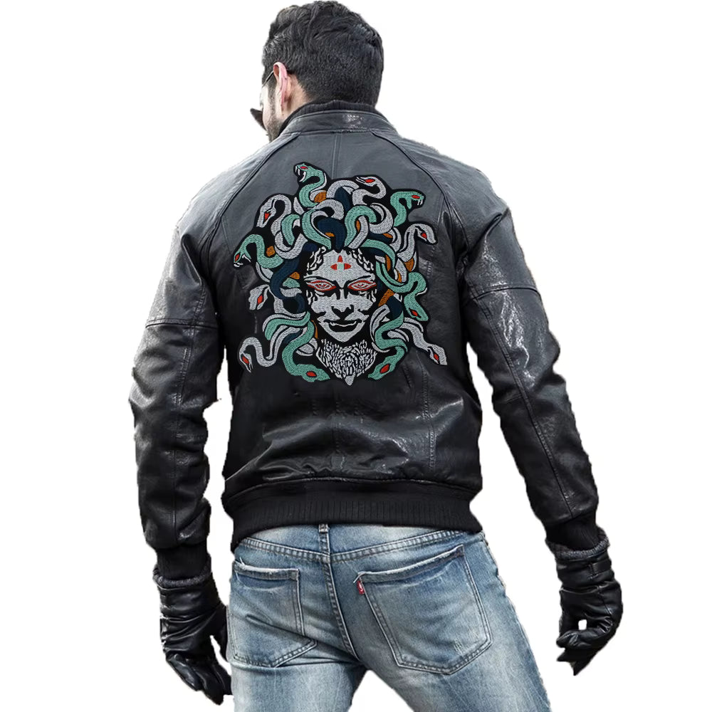 Dragon Hair Banshee Medusa All Embroidery Tactical Patch Appliques Iron on Patches Badge Clothes Sewing