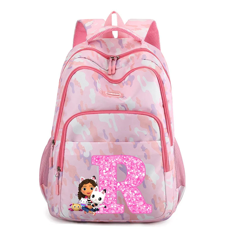 Gaby Dollhouse Kids Girls Backpack Cartoon Sweet Pink School Bag Birthday Gifts