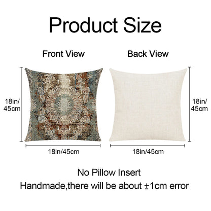 2pcs/Set Retro Bohemian Ethnic Stylish Pillowcase Cushion Cover Sofa Home Decor 45x45