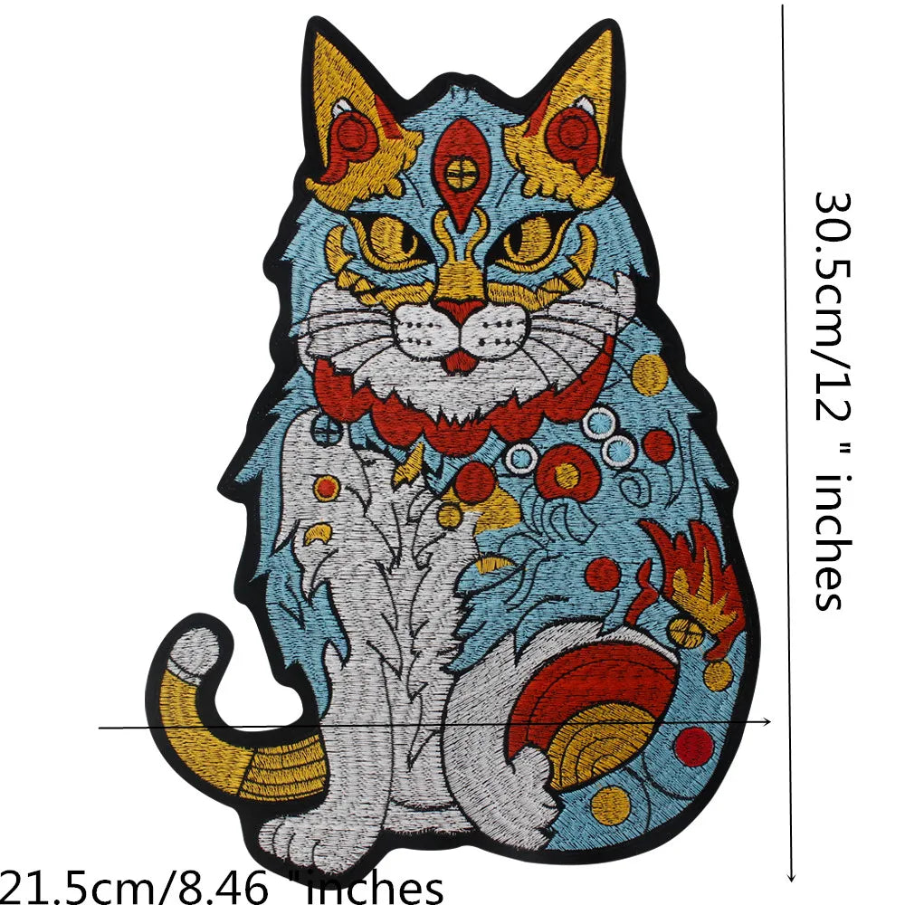 Catfish Embroidery Motif Patch Appliques Iron on Patches Badge Clothes Sewing
