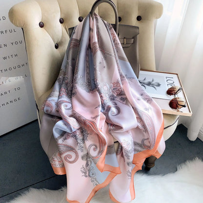 180X90cm Women Four Seasons Bandanna Designs Square Wrap Shawl Scarf Scarves kgL8