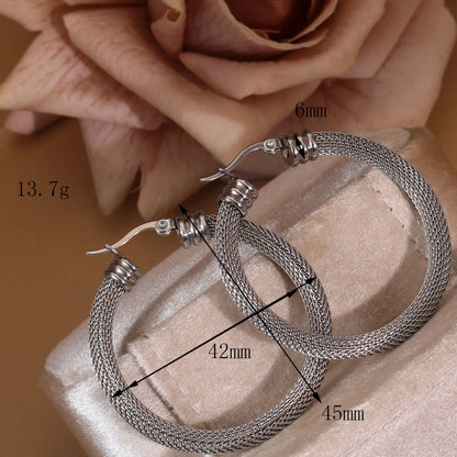 Fashionable 18K Gold-Plated Stainless Steel Women's Earrings Gifts