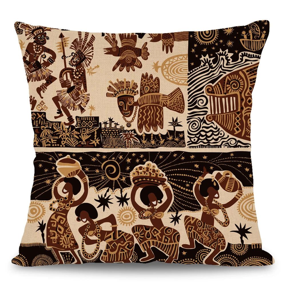 African Stylish Animal Print Throw Pillowcase Home Sofa Cushion Cover