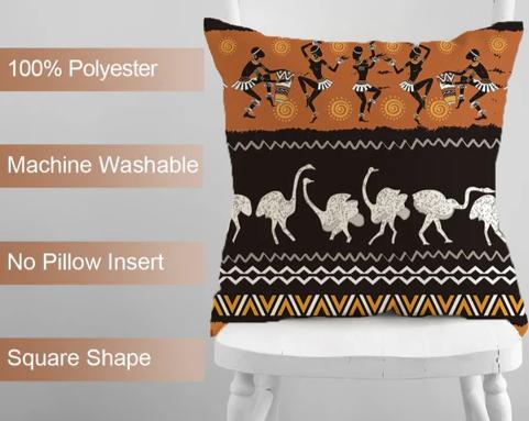 African Stylish Animal Print Throw Pillowcase Home Sofa Cushion Cover