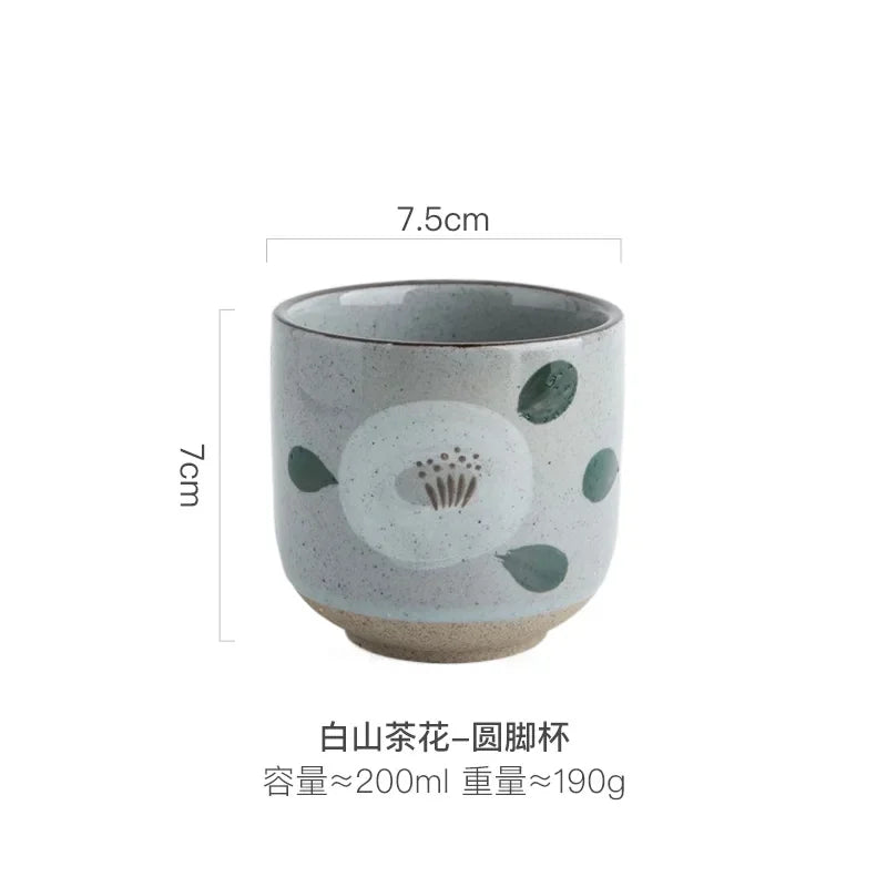 200~400ml Restaurant Master Retro Ceramic Japanese Mug Kung Fu Teacup Cup