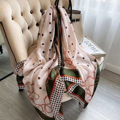 180X90cm Women Four Seasons Bandanna Designs Square Wrap Shawl Scarf Scarves kgL8