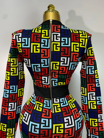 Women Long Sleeve V-Neck Bodycon Short Bandage Evening Party Cocktail Dress