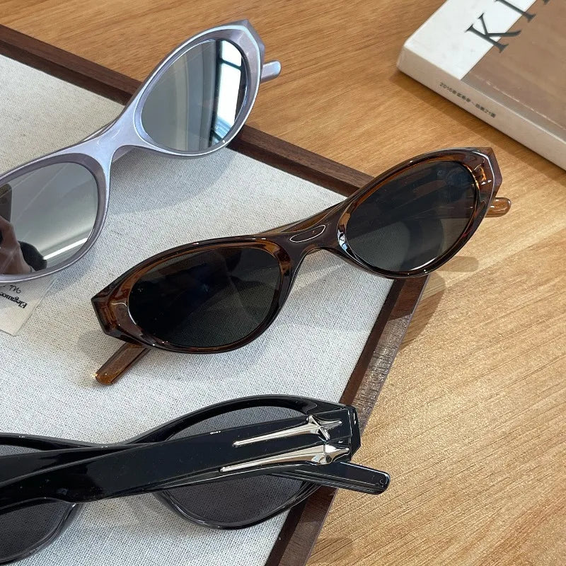 Women Y2k Cat Eye Designer Punk Eyeglasses Driving Eyewear Sunglasses