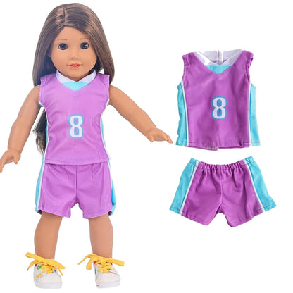 43cm Baby Doll Clothes 18 Inch American OG Girl Outfit Toys Wear d