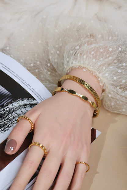 Exquisite Crystal Stainless Steel Women's Bracelet Bangles Gifts