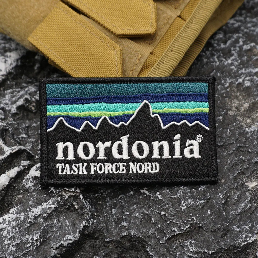 NORDONIA TASK FORCE NORD Embroidered Patch Iron-On Sewing Clothes Patches Applique