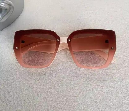 Men Women Mix Color Retro Designer Concave Shape UV400 Eyewear Sunglasses