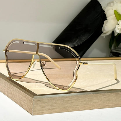 Women Fashion Oversized Big Frame Designer UV400 Sunglasses Glasses