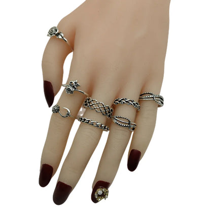 20pcs/Lot Wholesale Antique Vintage Design Finger Rings Set Mix Styles