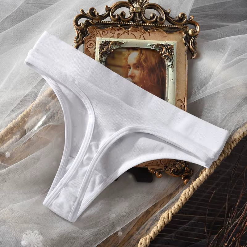 Women Seamless G-String Underwear Briefs Sport Cotton Thongs Panties