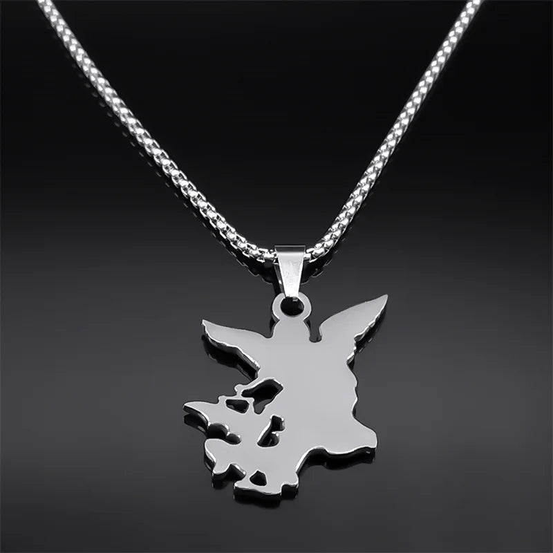 Women Men Stainless Steel Saint Protection St Archangel Michael Chain Necklace