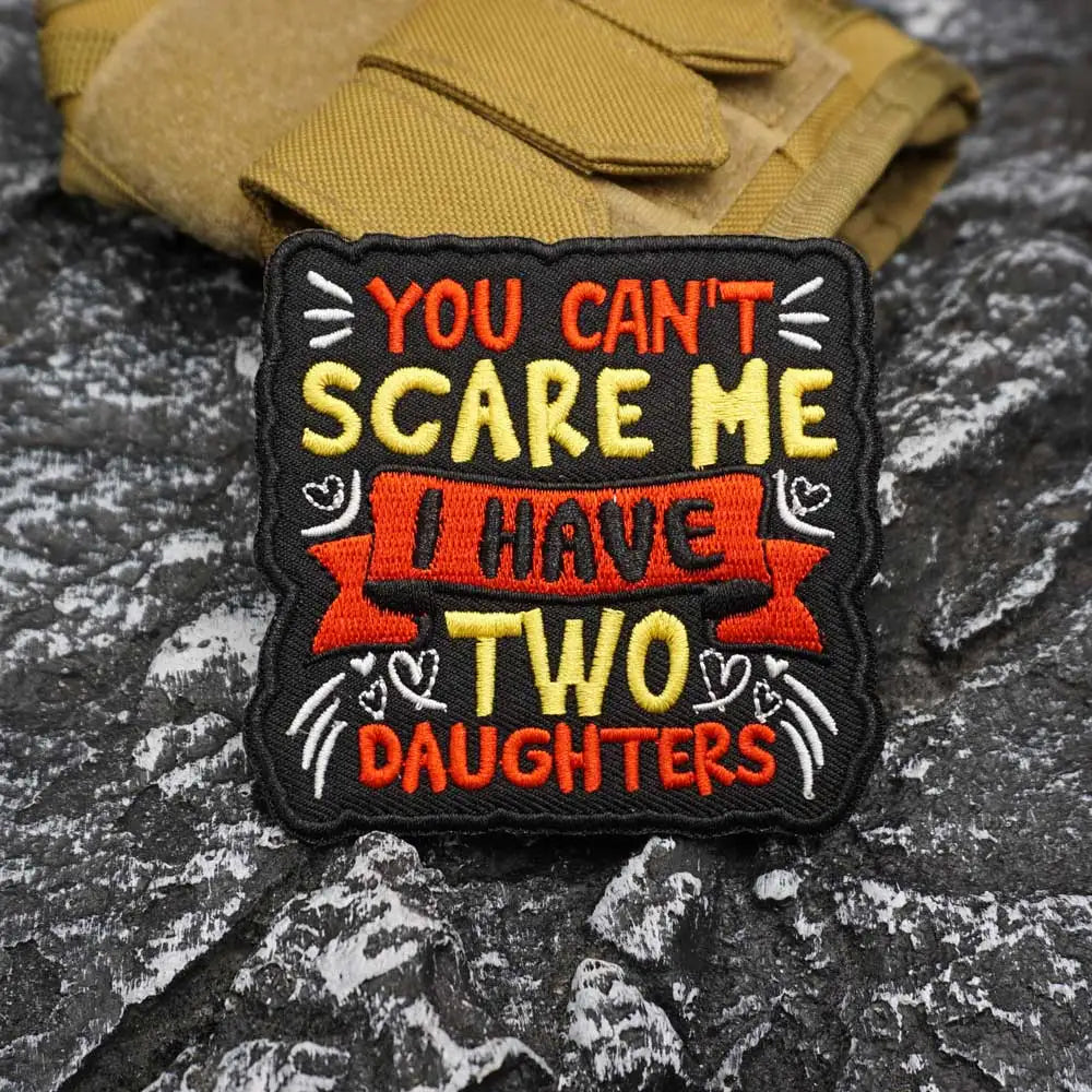 YOU CAN'T SCARE ME Embroidered Patch Iron on / Sew Applique Patches