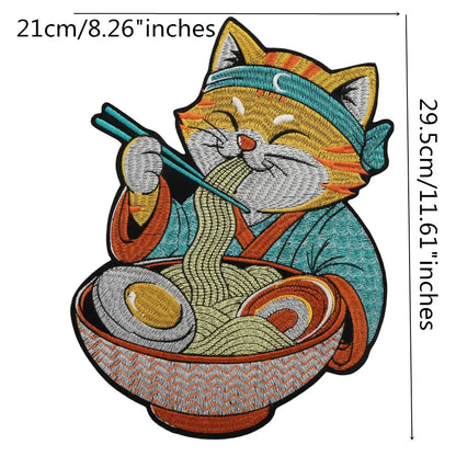 Catfish Embroidery Motif Patch Appliques Iron on Patches Badge Clothes Sewing