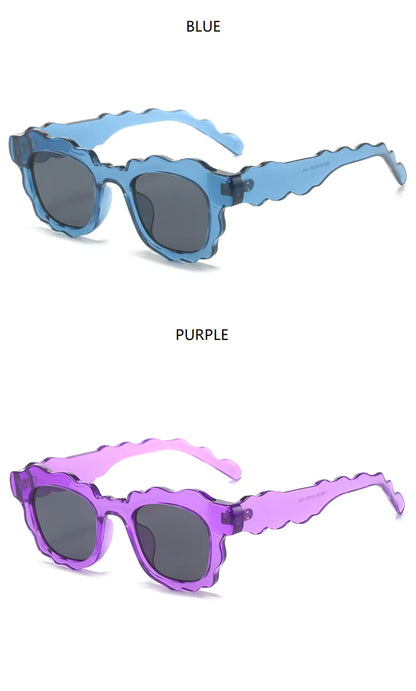 Men Women Retro Punk Shades UV400 Square Sunglasses Glasses