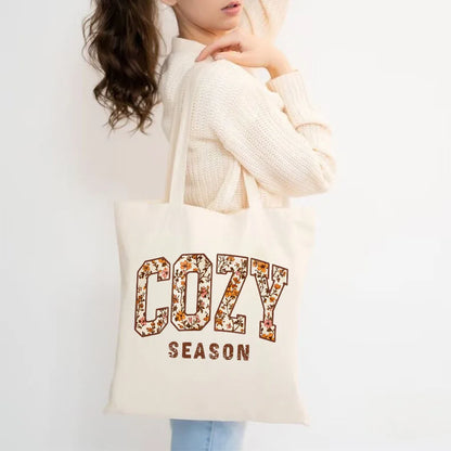 Cozy Season Fall Floral DIY Iron-On Heat Transfer Sticker Decal T-shirts Sweatshirts Bag Clothes Decor