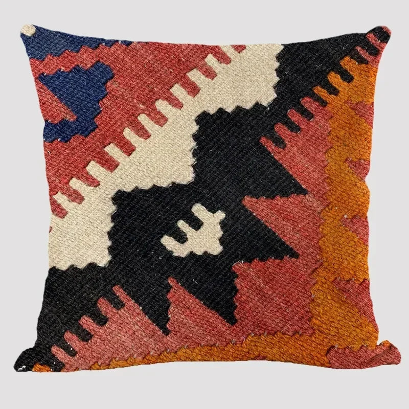 Luxury Plush Both Sides Print Bohemian Patterns Kilim Carpet Cushions Case Sofa Pillowcase Decor