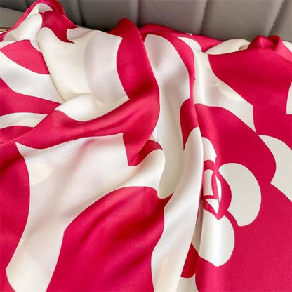 180x90cm Women Fashion Large Satin Silk Scarf Bandana Turban Shawl Scarves