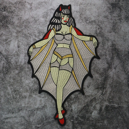 Embroidery Sexy Girls Patch Appliques Iron on Patches Badge Clothes Sewing