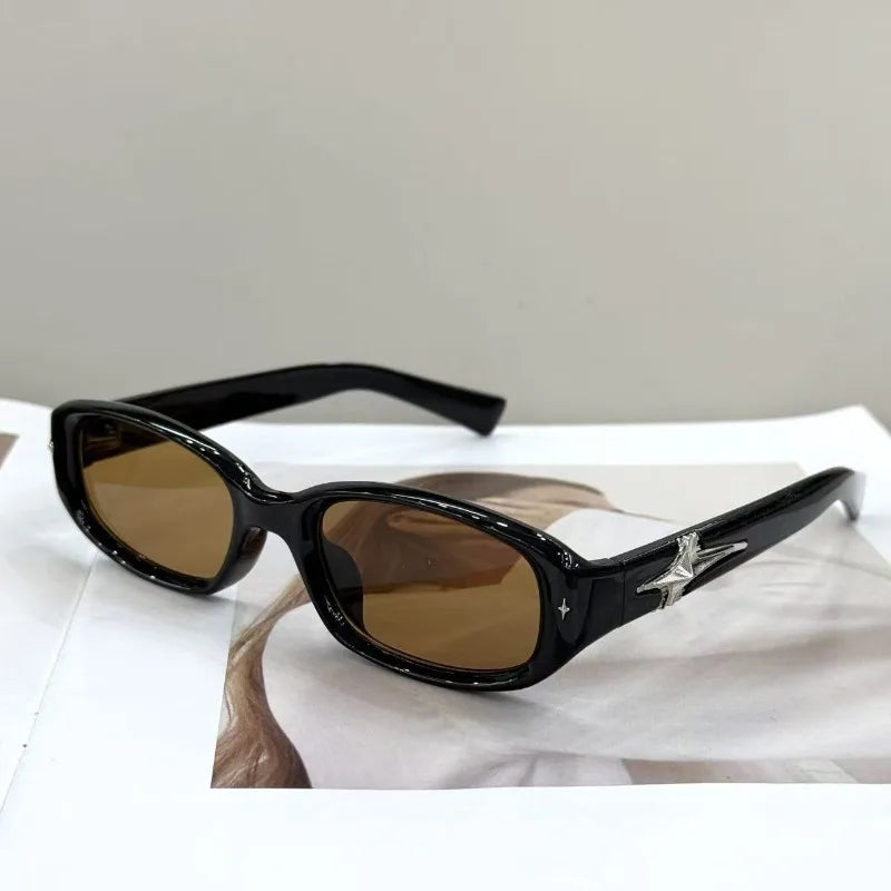 Women Men Y2K Stars Luxury Brand Desinger Sun Glasses Punk Shades Outdoor Travel Sports Eyeglasses