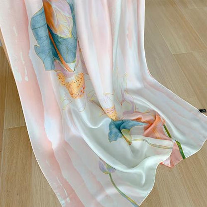 180X90cm Women Four Seasons Bandanna Designs Square Wrap Shawl Scarf Scarves kgL6