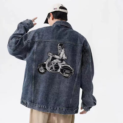 Embroidery Patches Locomotive Skull Patch Appliques Iron on Patches Badge Clothes Sewing
