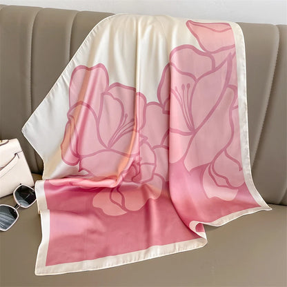 70cm Women Fashion Silk Satin Design Scarf Bandana Shawl Wrap Scarves