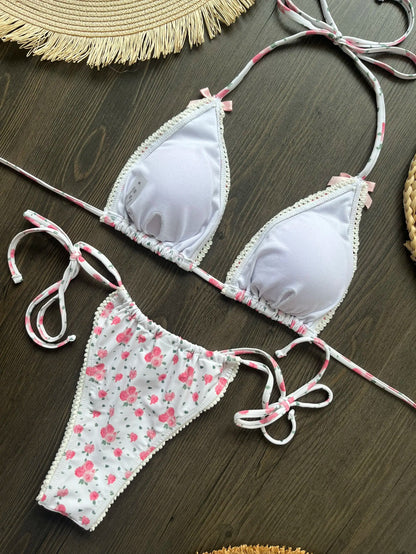 Two Pieces Micro Bikini Push Up Women Sexy Swimwear Brazilian Bikini Set Thong Swimsuit