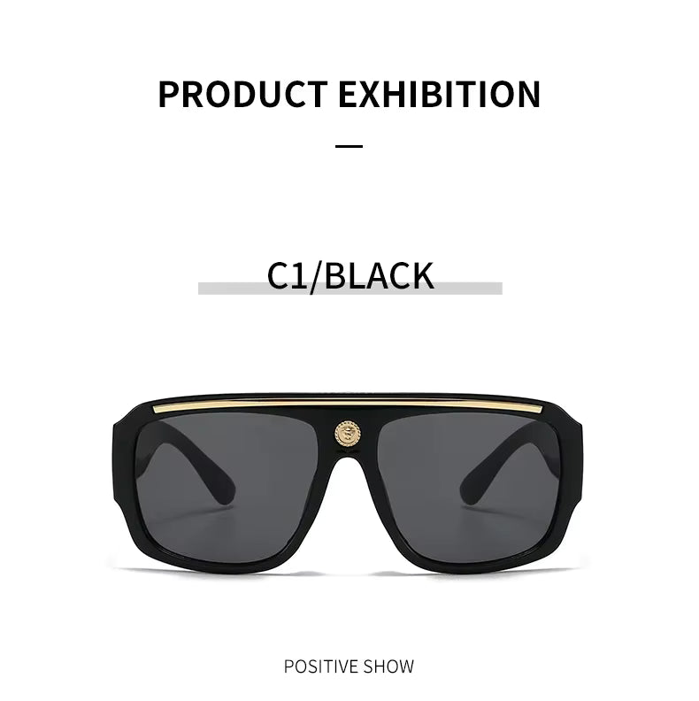 Women Designer Men Women Oversized Vintage Punk Shades Driving Glasses