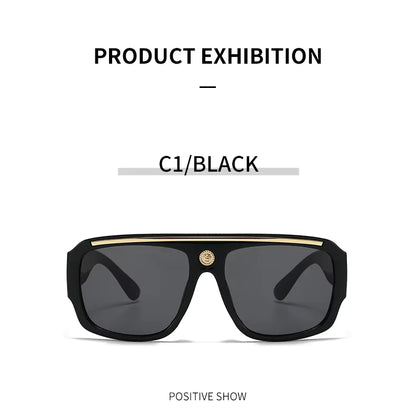 Women Designer Men Women Oversized Vintage Punk Shades Driving Glasses