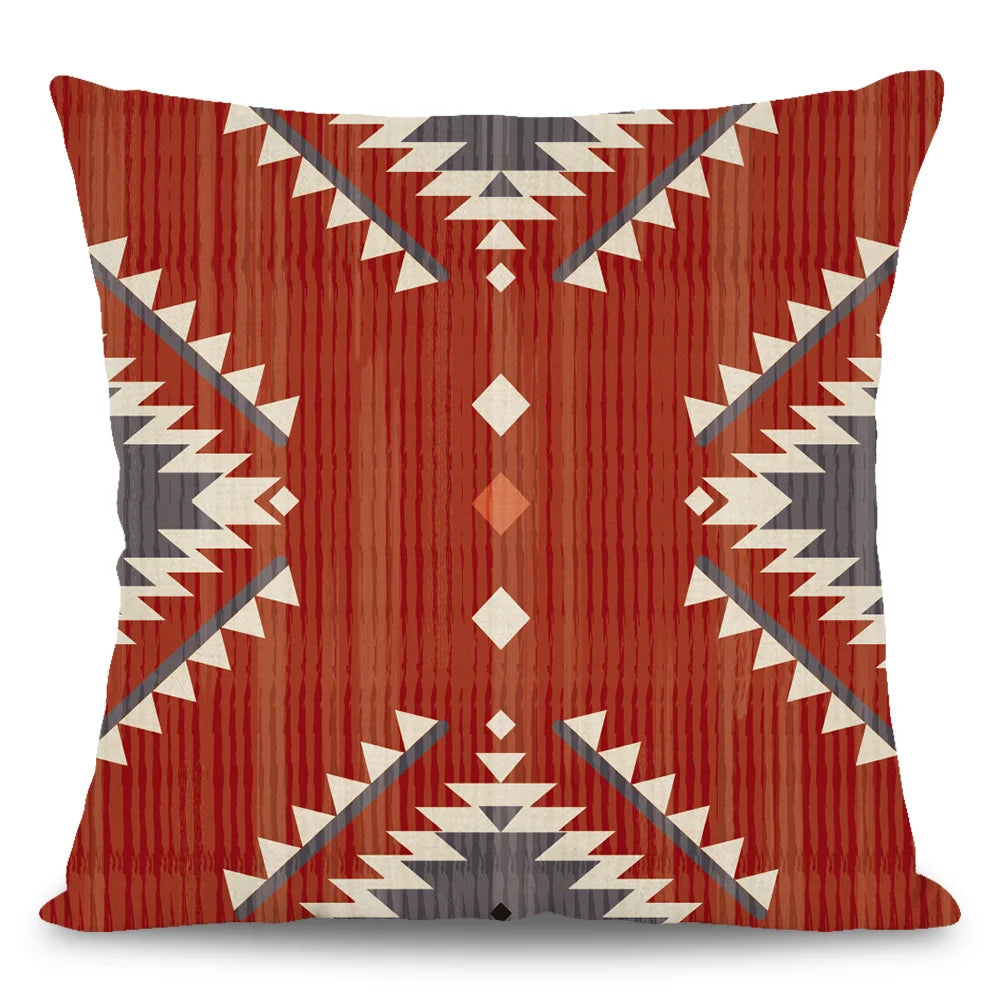 Aztec Western Abstract Pattern Ethnic Bohemia Geometric Pillowcase Cushion Cover Home Decor