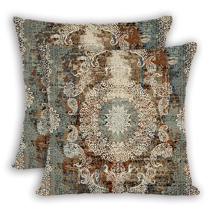 2pcs/Set Retro Bohemian Ethnic Stylish Pillowcase Cushion Cover Sofa Home Decor 45x45