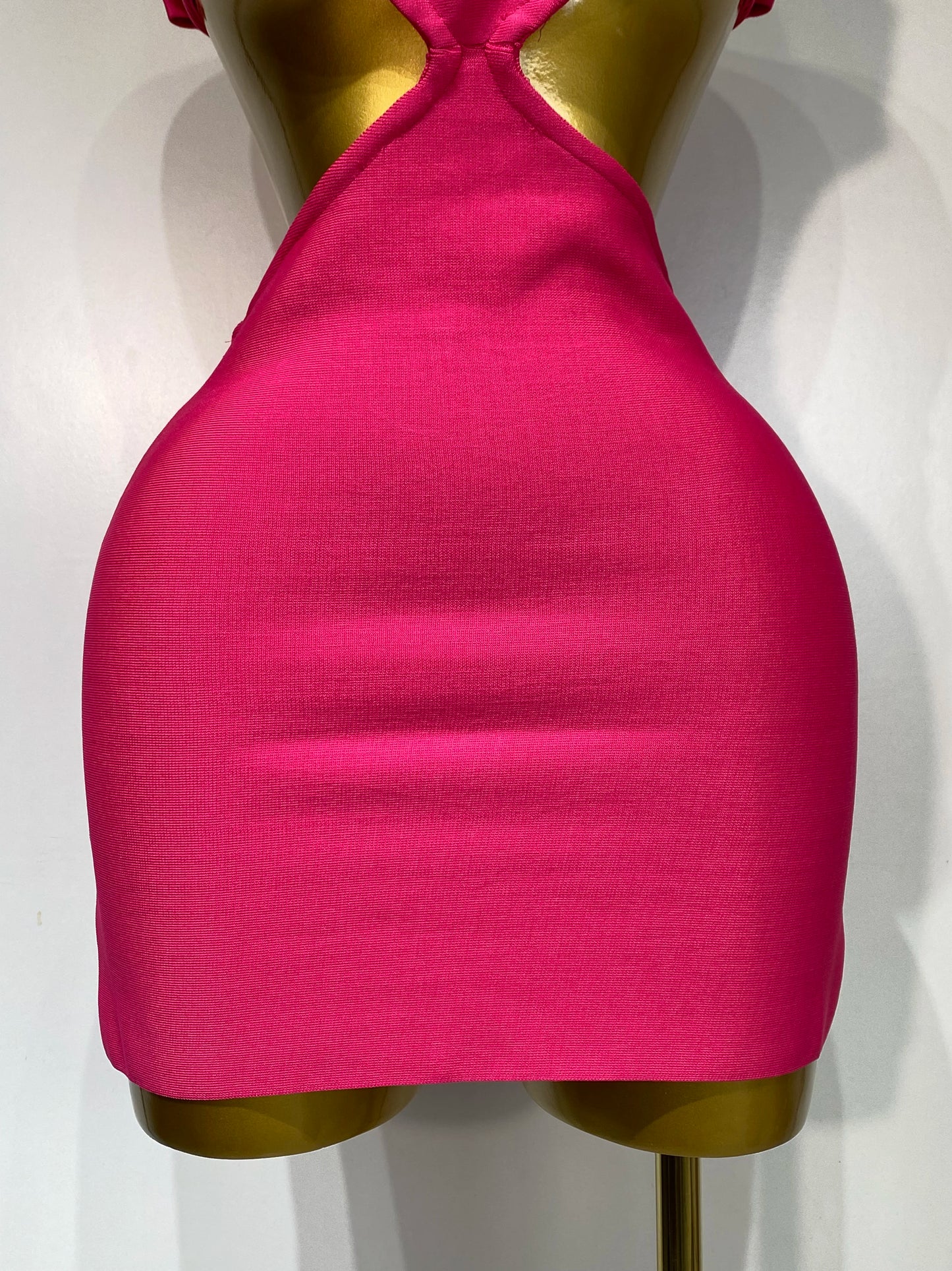 Sexy Backless Cut Out Bow Tie Bandage Celebrity Evening Party Birthday Dress