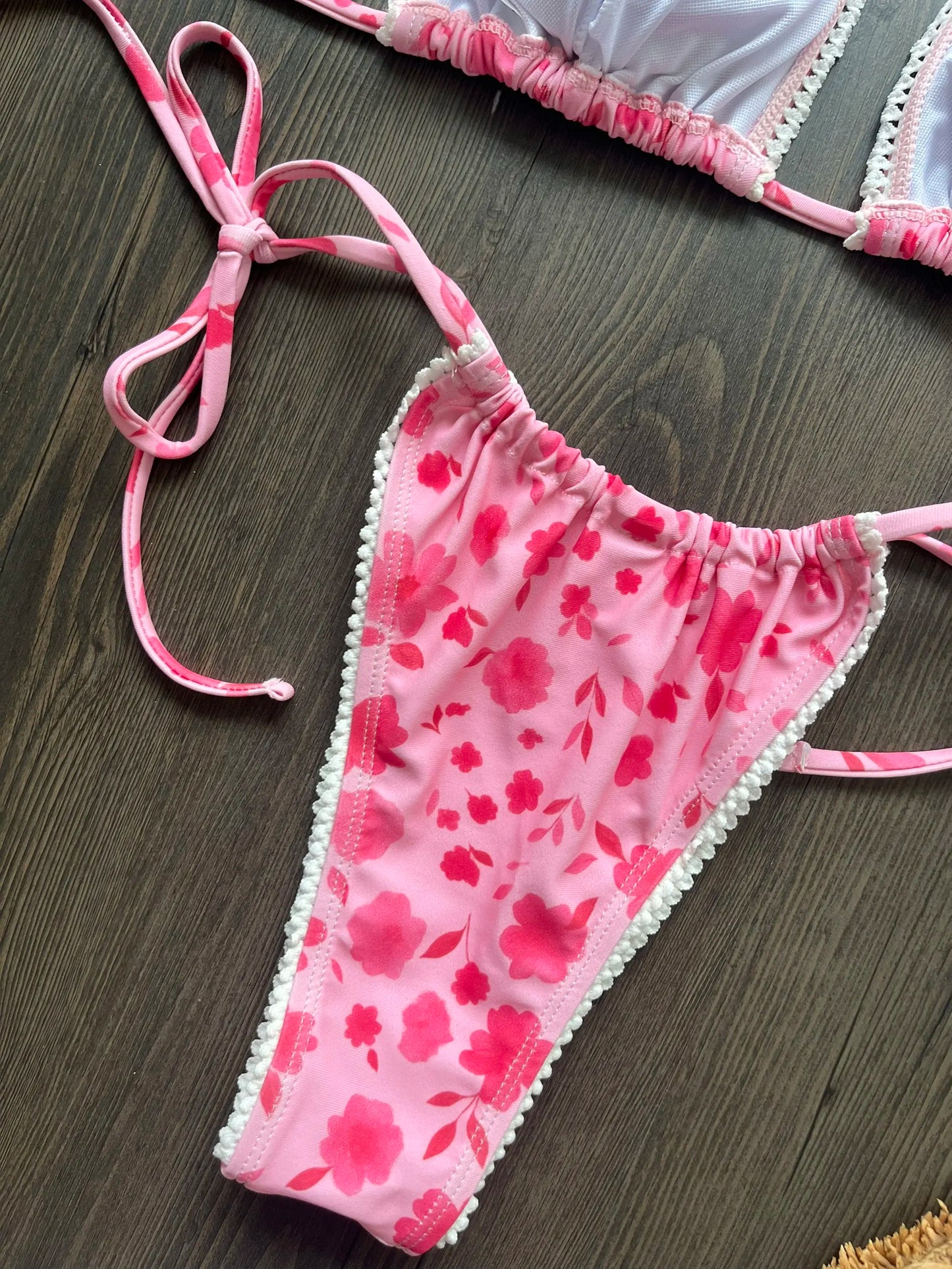 Two Pieces Micro Bikini Push Up Women Sexy Swimwear Brazilian Bikini Set Thong Swimsuit