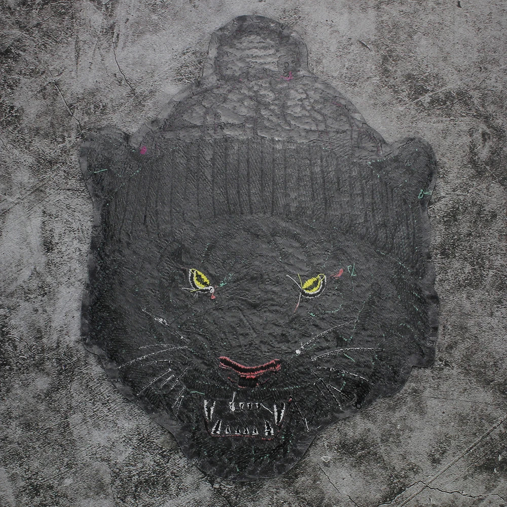 Green Dark Tiger Head Iron on Embroidery Patches for Clothes Applique Cool Badge DIY Craft