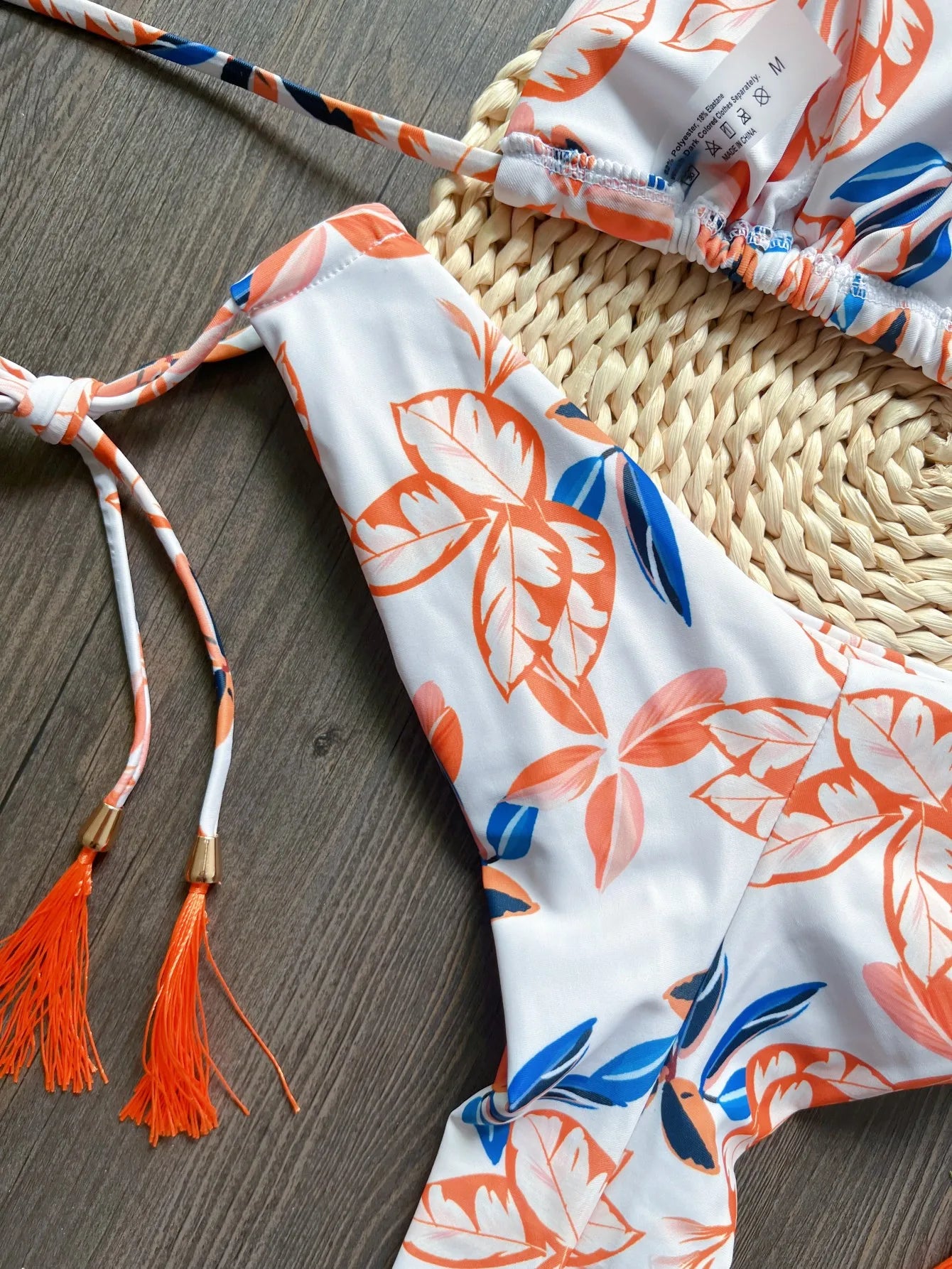 Sexy Print Bandage Women's Swimsuit Two-piece Triangle Swimwear Bathing Brazilian Bikini Set