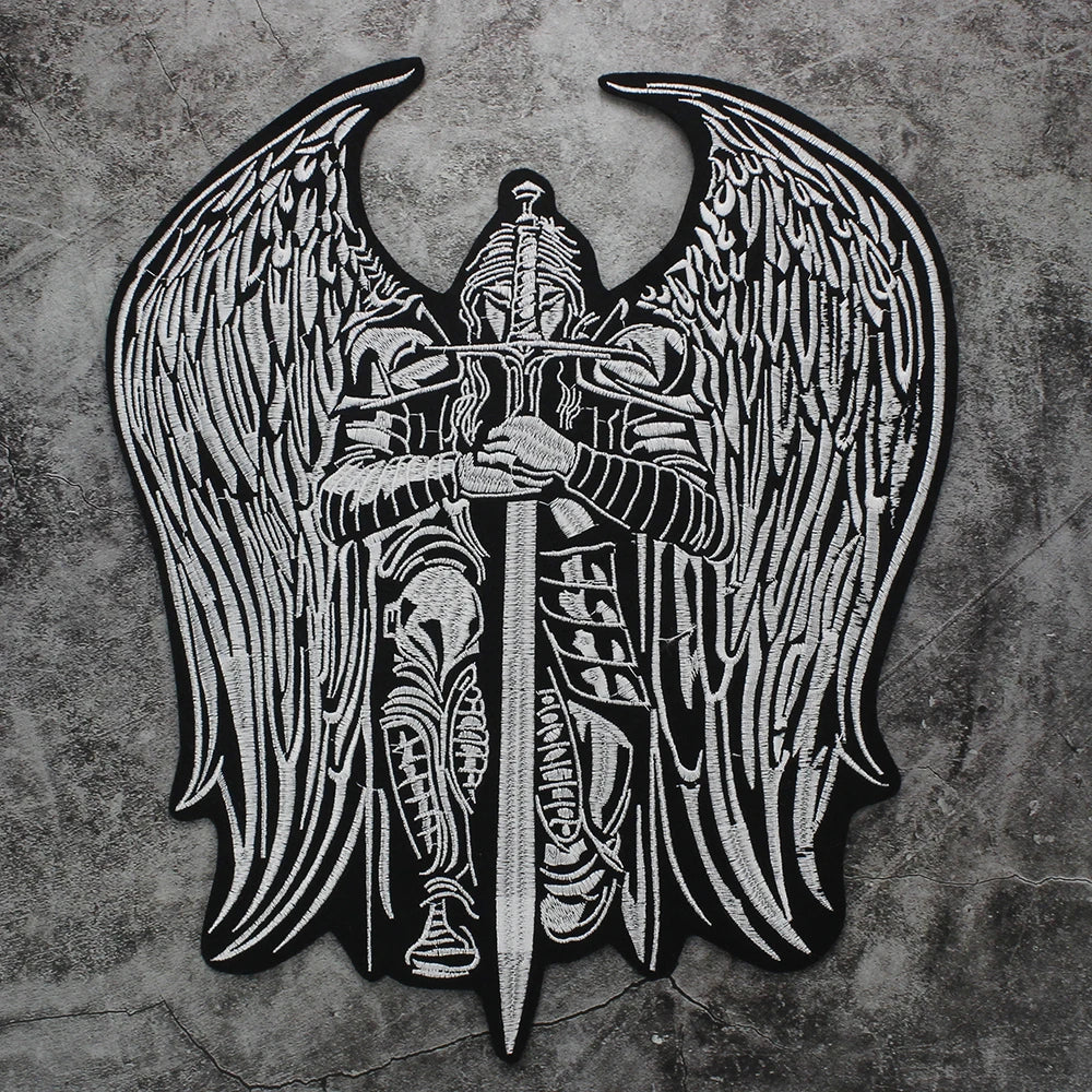 Military Generals w/ Sword Embroidered Patch Ancient Guardian Badges Ironing Sewing DIY on Clothes