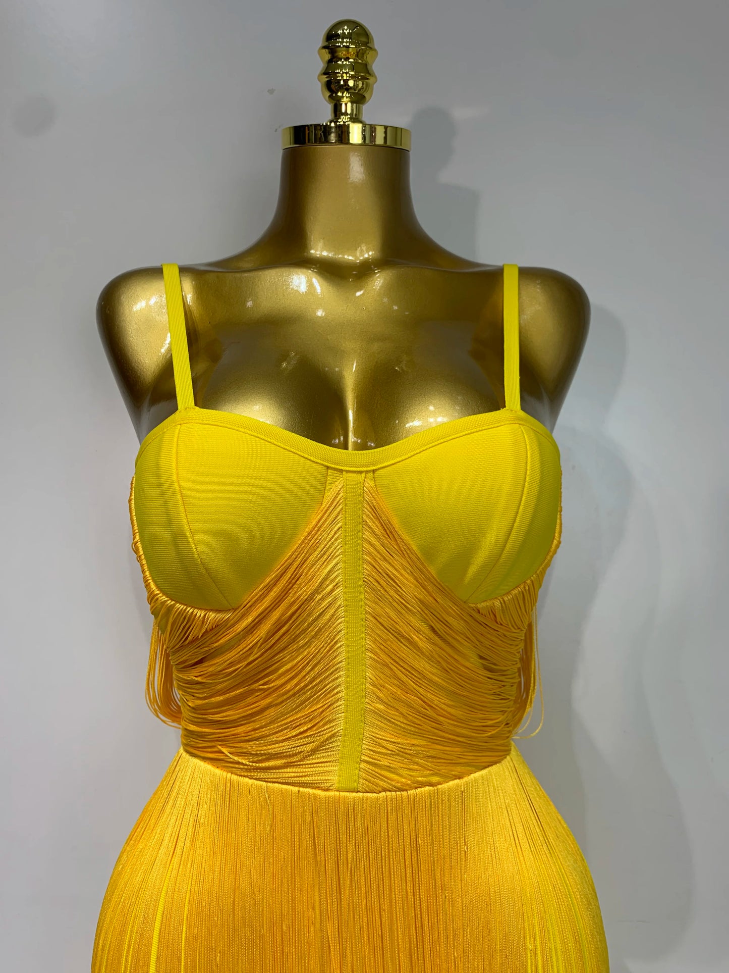 Sexy Sleeveless Tassels Bandage Celebrity Evening Party Birthday Cocktail Dress