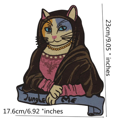 Embroidery Animal Hat Cat Sticker Patch Appliques Iron on Patches Badge Clothes Sewing