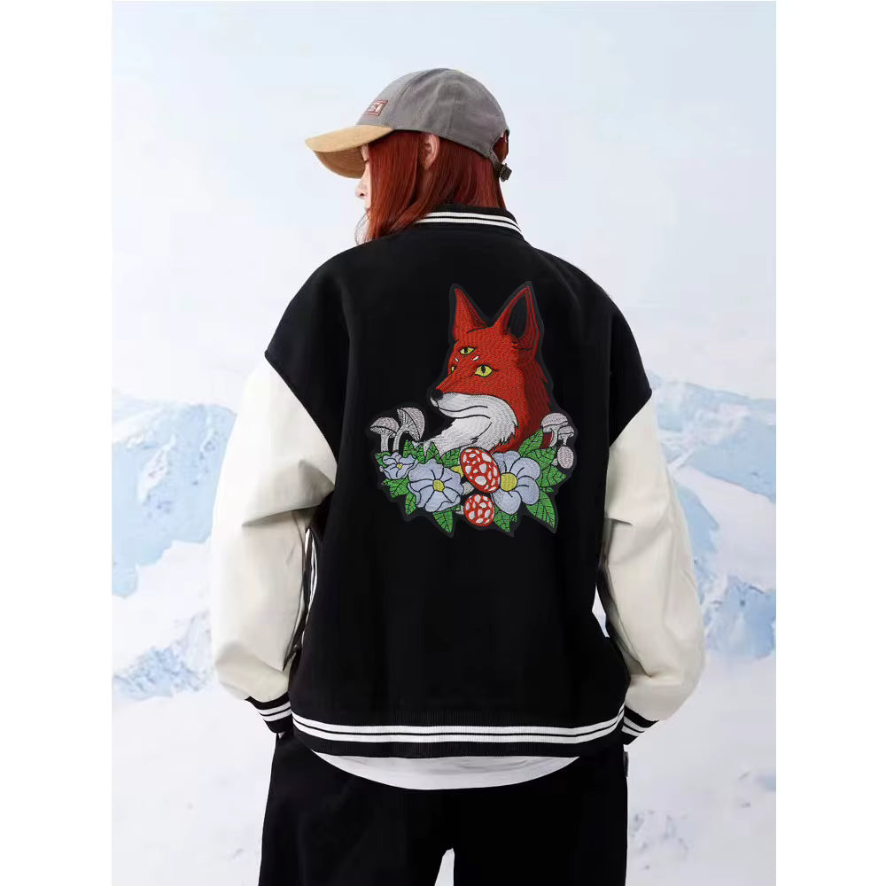 Embroidery Toad Crow Foxes Dog Animal Patch Appliques Iron on Patches Badge Clothes Sewing