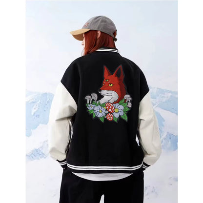 Embroidery Toad Crow Foxes Dog Animal Patch Appliques Iron on Patches Badge Clothes Sewing
